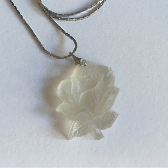 Acrylic Rose Necklace - Picture 4 of 4